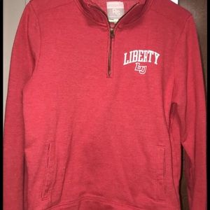 Liberty university half zip